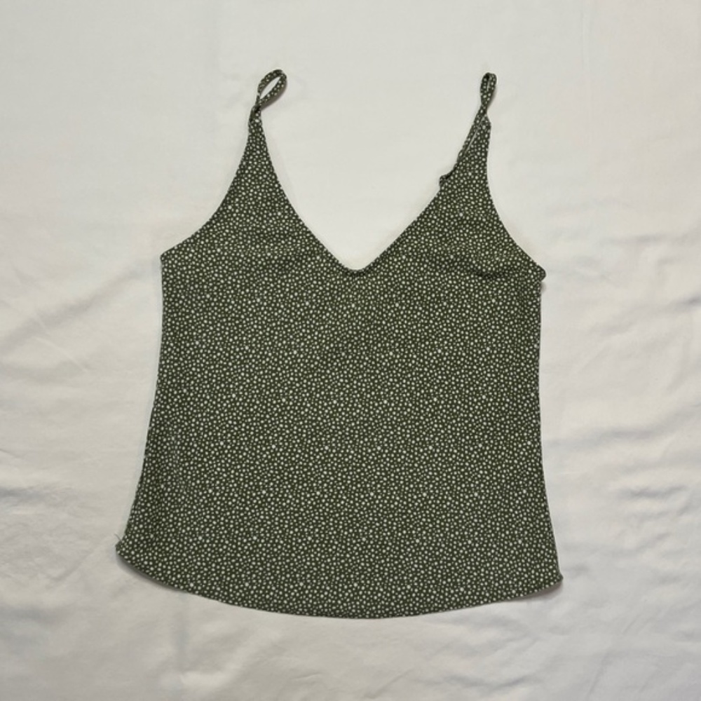 Abercrombie Green & White Cami